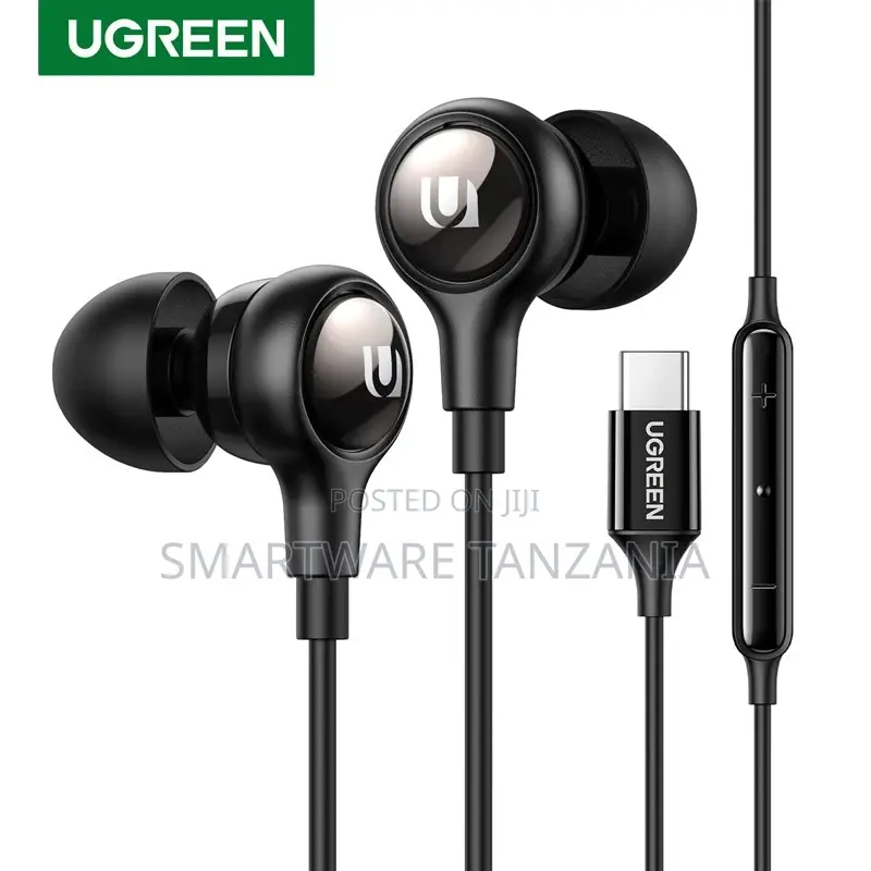 Ugreen Ep103 Usb C Headphones Wired Earbuds Mic Volume Control Type C