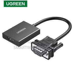 Ugreen Cm513 Hdmi to Vga Adapter Female Male With 3.5mm Audio Jack