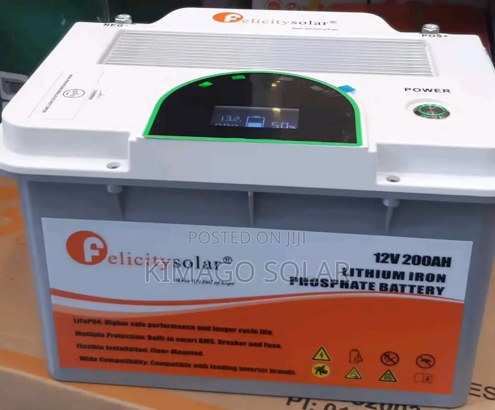 Felicity Lithium Iron Phosphate Battery for Solar System 200ah 12.8v