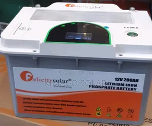 Felicity Lithium Iron Phosphate Battery for Solar System 200ah 12.8v
