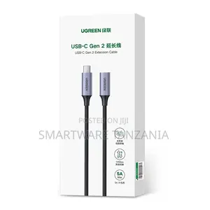 Ugreen Usb C Extension Cable 1.5ft 3.2 Extender Nylon Braided Type C