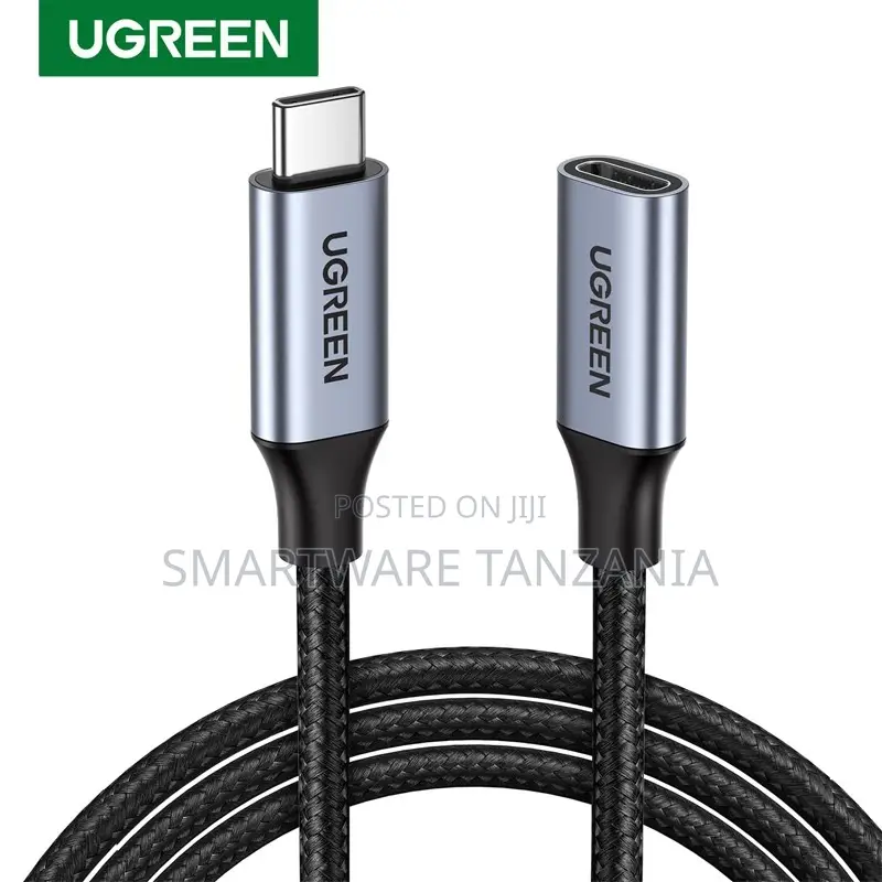 Ugreen Usb C 1.5ft Extension Cable 3.2 Male to Female Nylon Extender