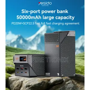 Yesido Yp63 50000mah 22.5w 6-Port Fast Charging Power Bank