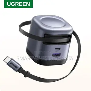 Ugreen 45w Gan Charger Retractable Cable Ufcs PPS Qc Pd 3.0 iPhone
