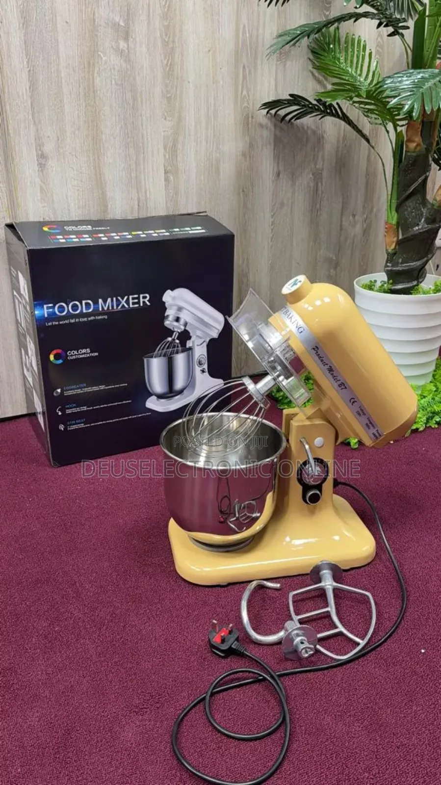 Stand Mixer B7 Heavy Mashine . Yellow Colour.