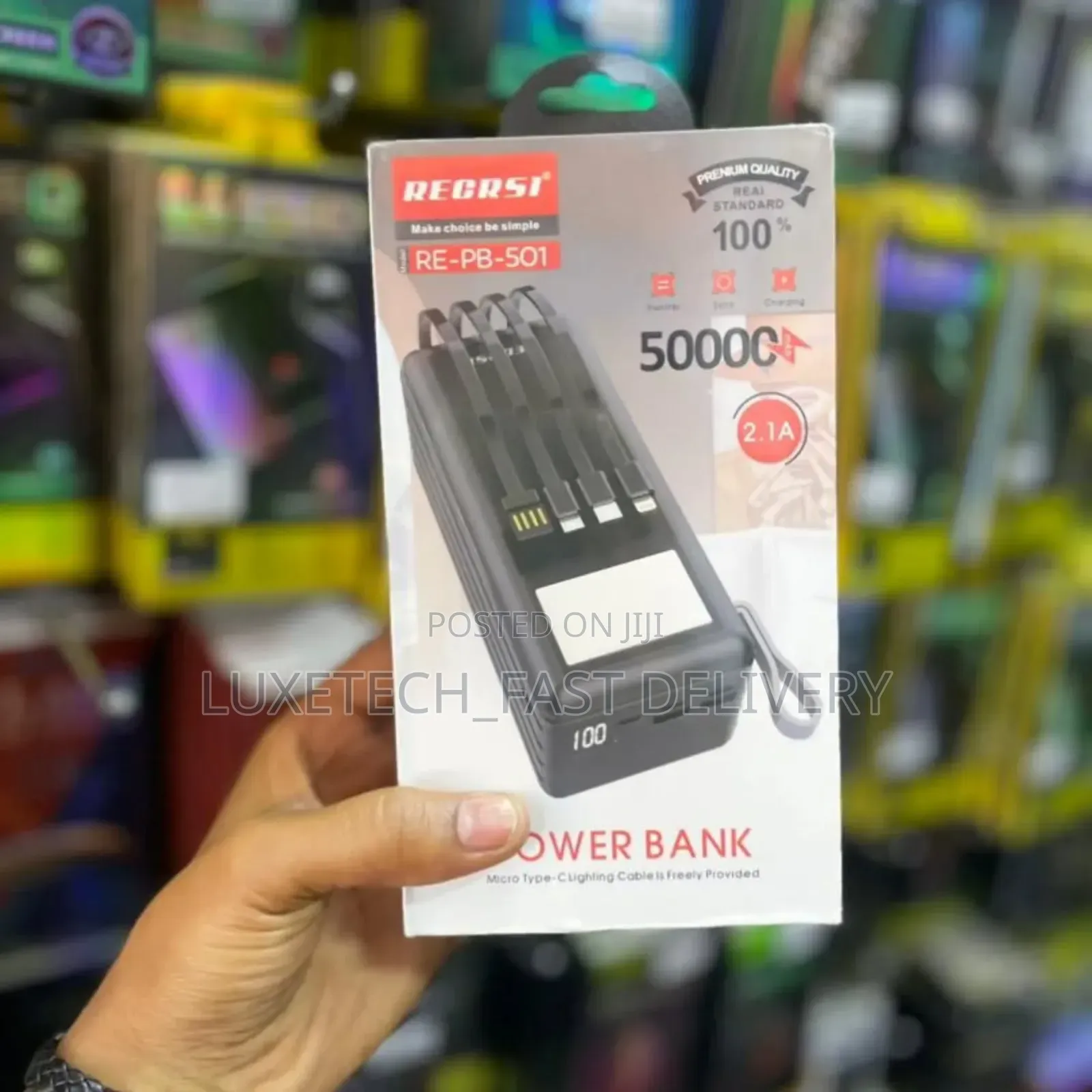 Recrsi Re-Pb-501 Power Bank 50,000 Mah
