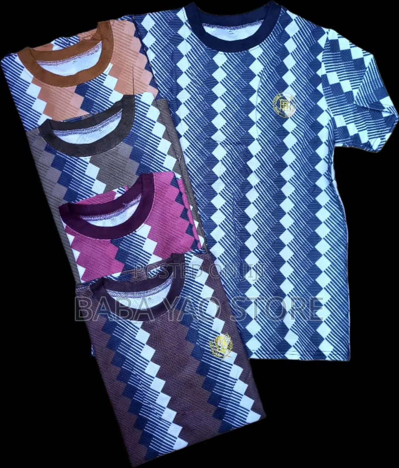 Striped Short-sleeved T-shirts Wholesale Prices.