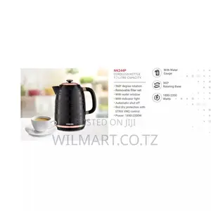 Nikai Jug Kettle 1.7l Plastic With Water Guage 2200w Nk244p Automatic