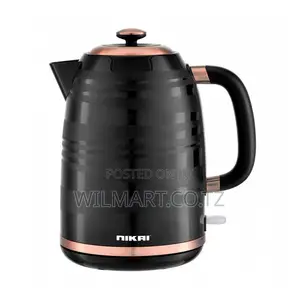 Nikai Jug Kettle 1.7l Plastic With Water Guage 2200w Nk244p Automatic