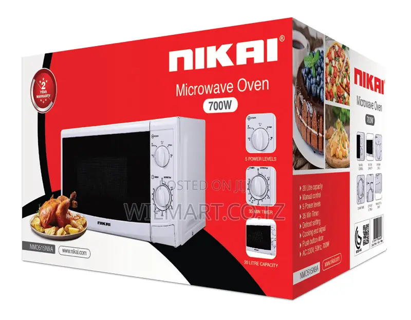 Nikai Microwave 20l Manual 5 Power Levels 700w Nmo515n9a 35 Mins Timer
