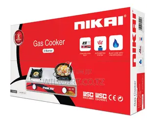 Nikai Gas Cooker 2 Burner Steel Ng842 Stainless Steel Auto Ignition