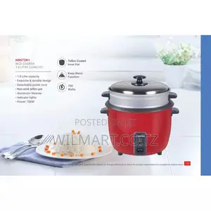 Nikai Rice Cooker 1.8l Keep Warm Function Teflon Coated Inner Pot 700w
