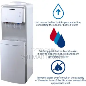 Nikai Water Dispenser 3 Taps Top Load With Cabinet Nwd1900c 3 Taps Hot