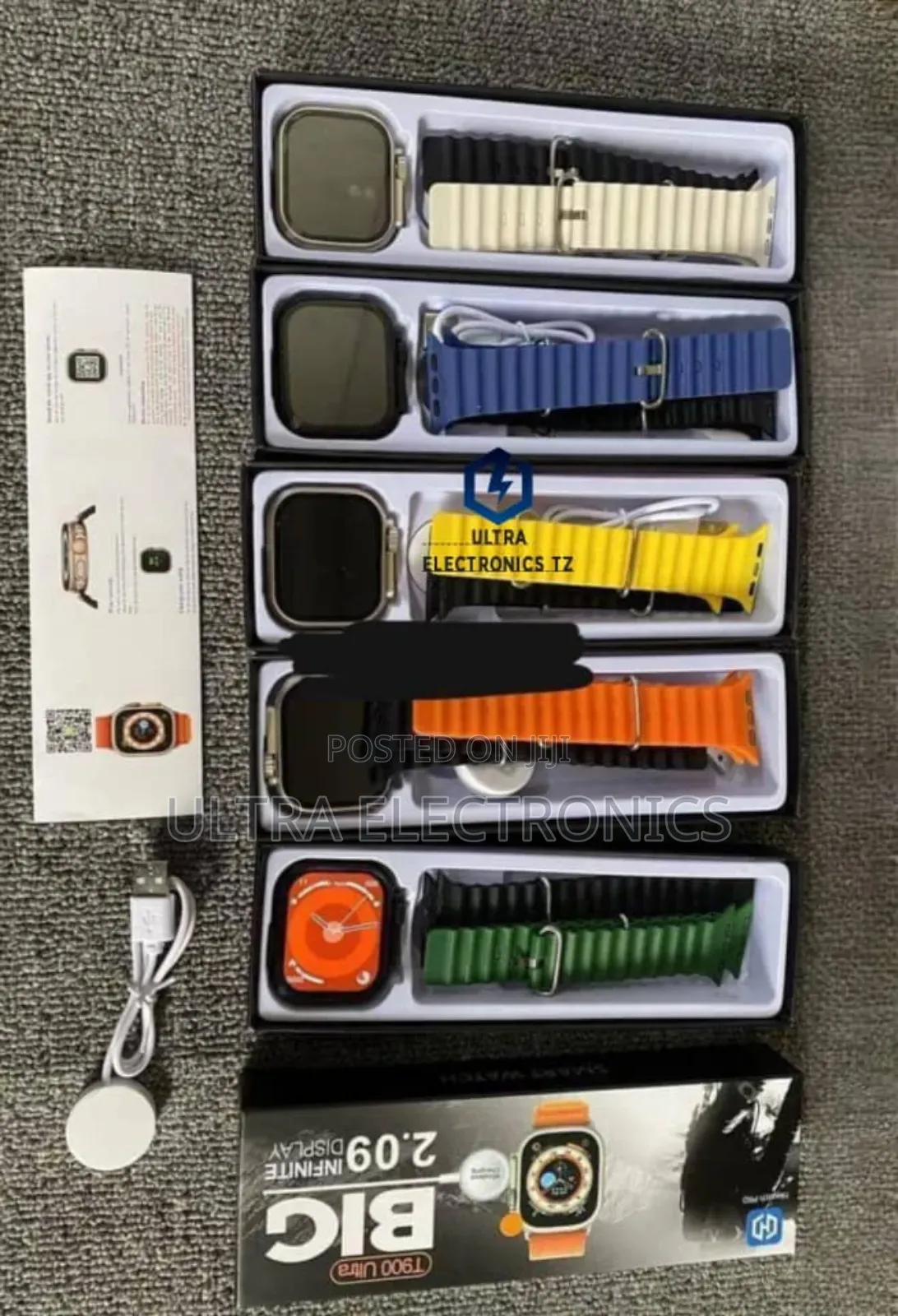 T800 Ultra Smartwatch 2 Bands Mikanda Miwili Rangi Unachagua Uipendayo