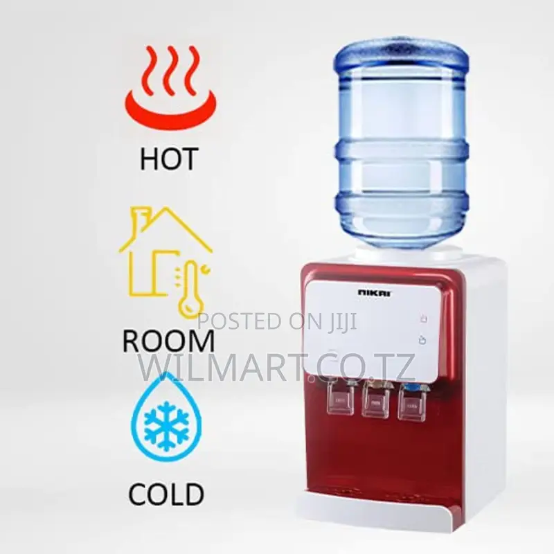 Nikai Water Dispenser 3 Taps Top Load With Table Top Nwd1900t