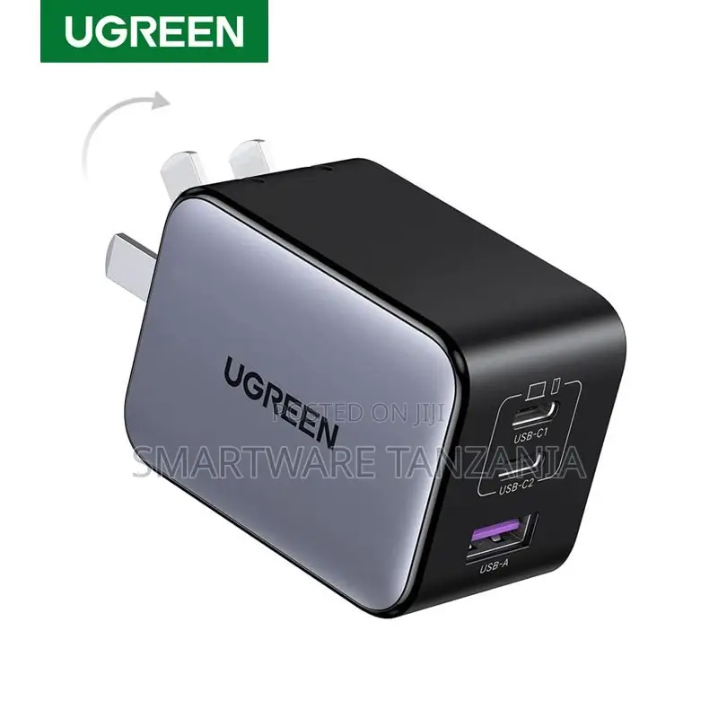 Ugreen 65w Gan Usb-C Wall Charger, Quick Charge 4.0 Pd Fast Charging