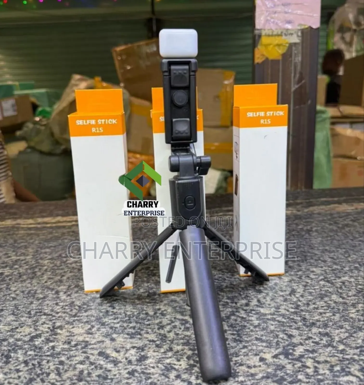 R1s Bluetooth Selfie Stick With Remote Control Led Light With Tripod
