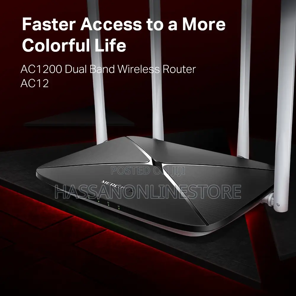 Mercusys Ac12 Ac1200 Dual Band Wireless Router