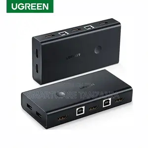 Ugreen KVM Switch 2 Port Hdmi Usb 2 in 1 Out 30hz Computer Keyboard