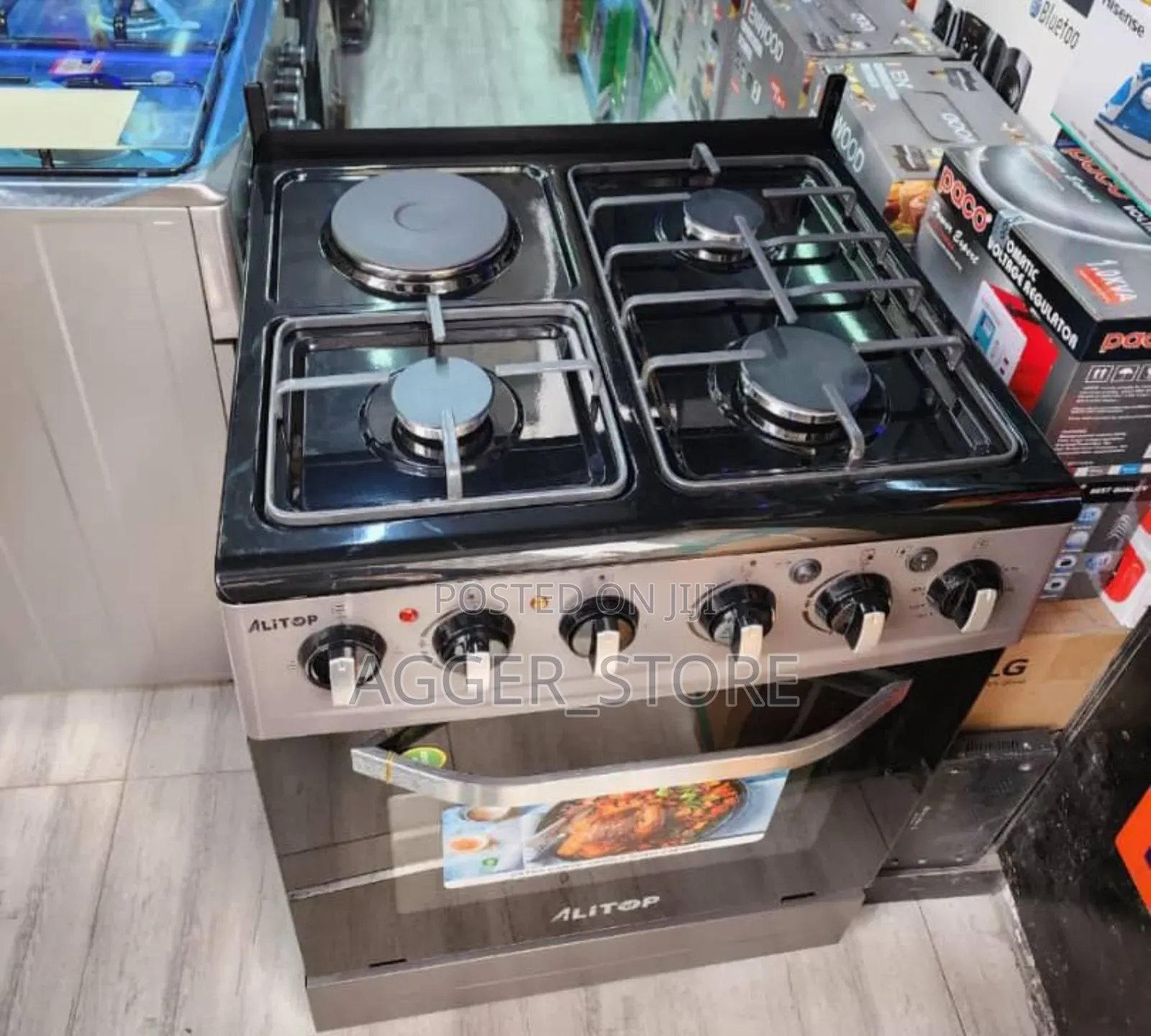 Alitop Gas Cooking Range With Oven**(Gs - 061)**Size 60×60*