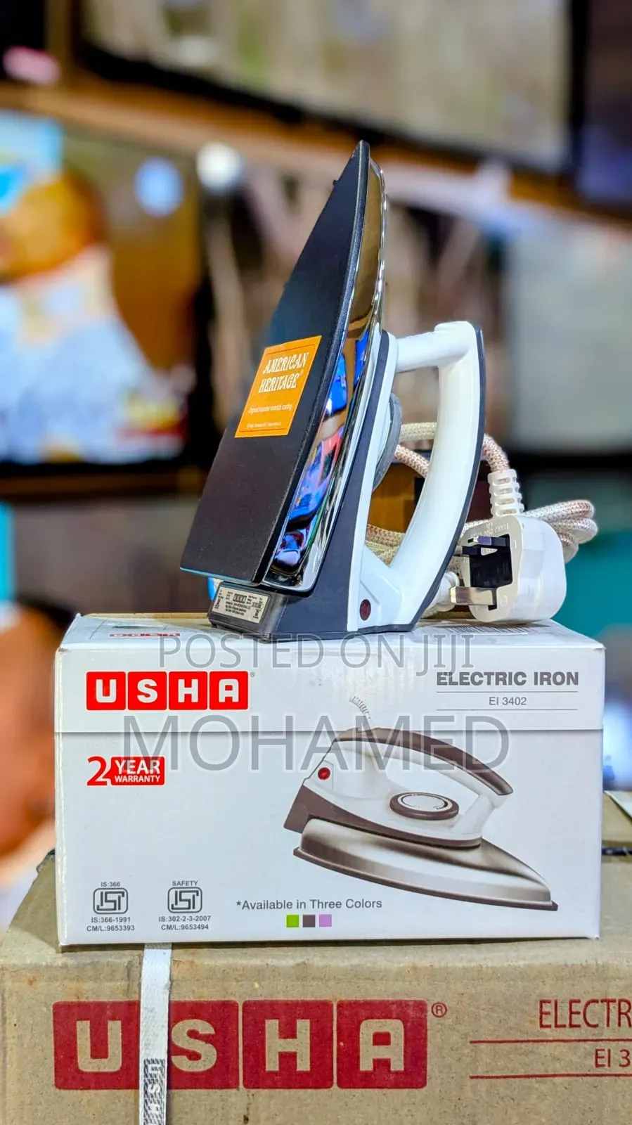  Usha Electric Iron Ei 3402