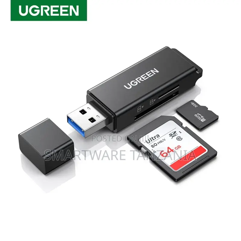 Ugreen Sd Tf Card Reader - Portable Usb 3.0 Dual Slot 5gbps Adapter