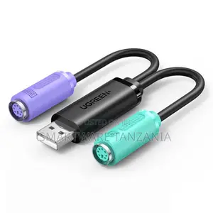 Ugreen Usb to Ps/2 Adapter - Dual 1 in 2 Out Keyboard and Mouse Hub
