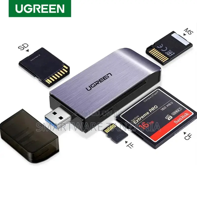 Ugreen 4 in 1 Usb 3.0 Card Reader - Sd Tf Ms Cf Memory Card Adapter