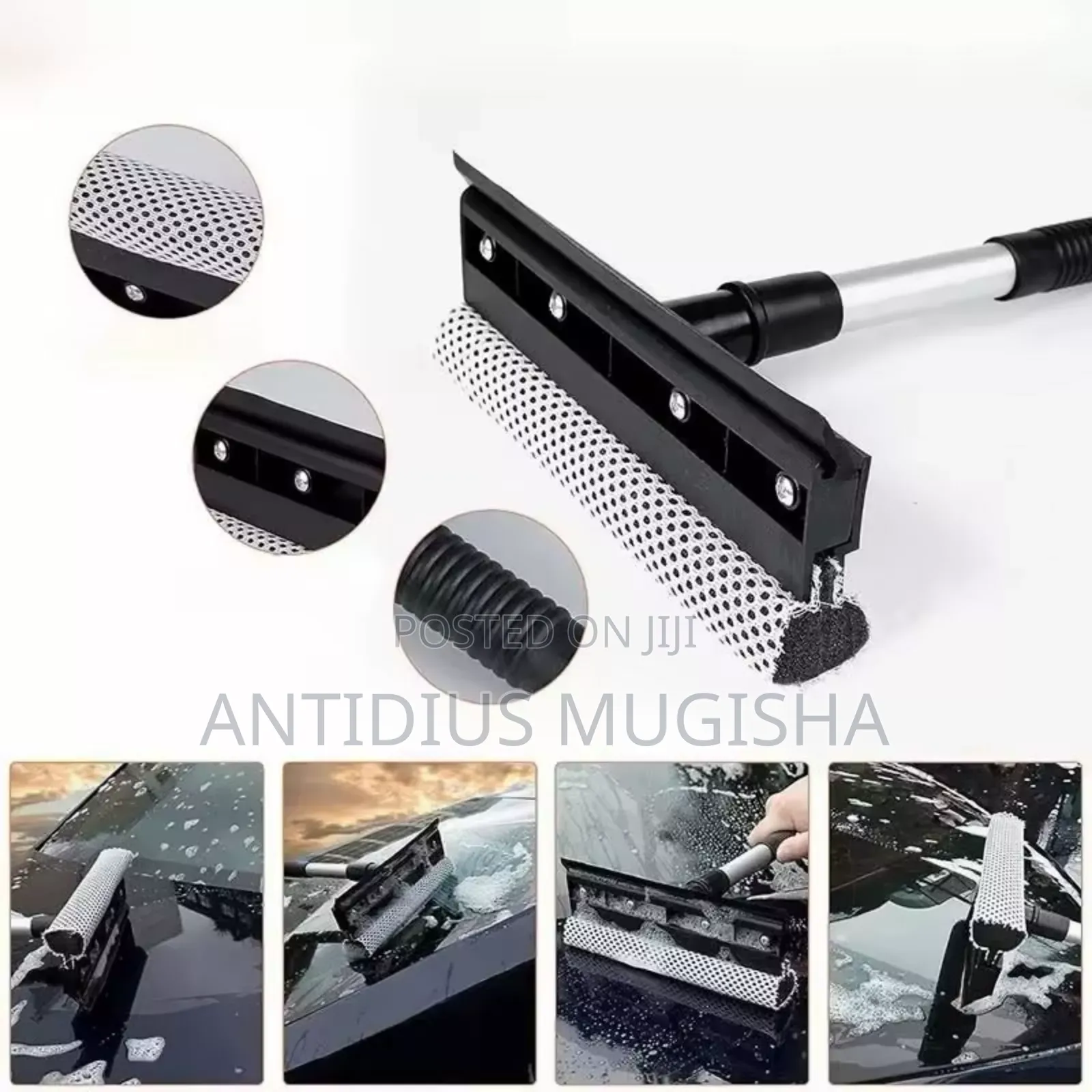 2-in-1 Adjustable Window Squeezee and Washer