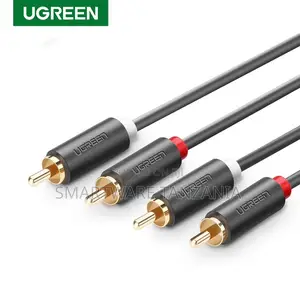 Ugreen 2 Rca Male to 2 Rca Male Audio Cable Double Lotus Head for Tv