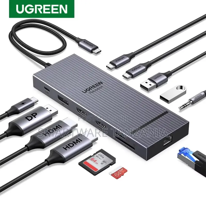 Ugreen 12 in 1 Triple Docking Station 10gbps Data 100w Pd Revodok