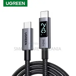 Ugreen 240w Digital Display Usb C Cable Pd 3.1 Nylon Braided 2m
