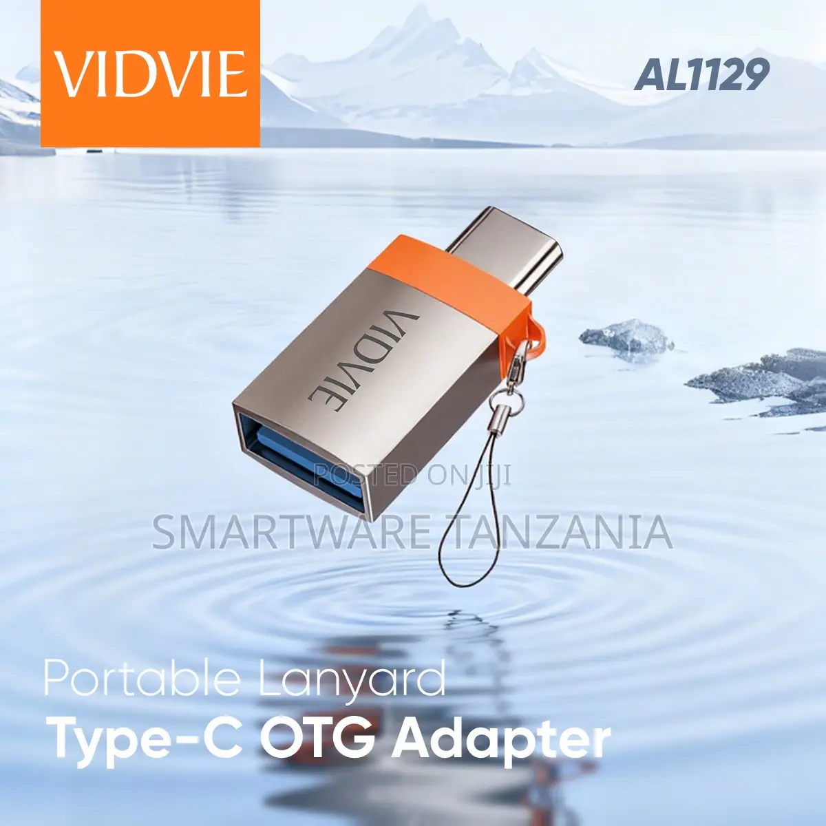 Vidvie Al1129 Aluminum Alloy Usb 3.0 to Type-C Otg Adapter 5gbps