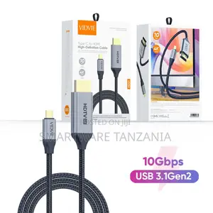 Vidvie Braided Usb-C to Hdmi Adapter Cable for Laptops and Tablets