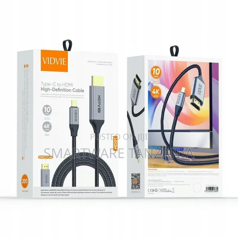 Vidvie Type-C to Hdmi High-Definition Cable for Streaming and Display