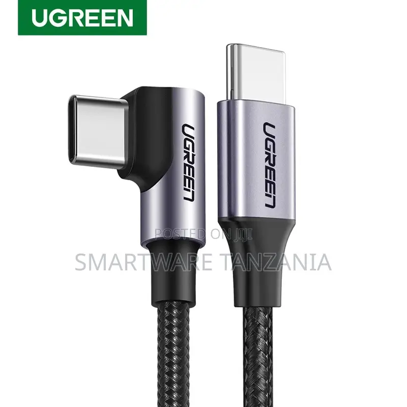 Ugreen 100w Right Angle Usb C Cable 5a Pd Fast Charge for iPhone 15