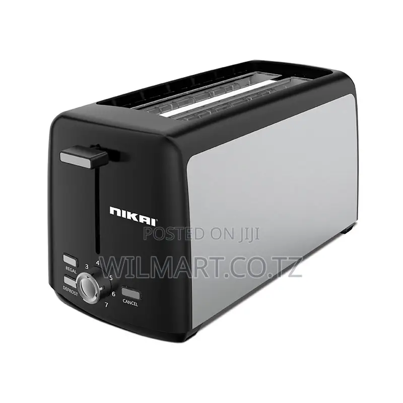 Nikai Toaster 4 Slice Browning Control 1400w Nbt666s1 Cancel Defrost A