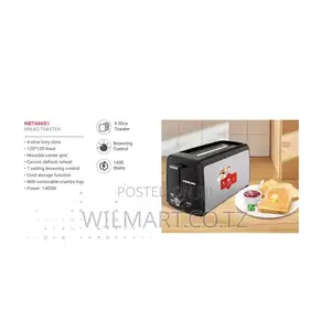 Nikai Toaster 4 Slice Browning Control 1400w Nbt666s1 Cancel Defrost A