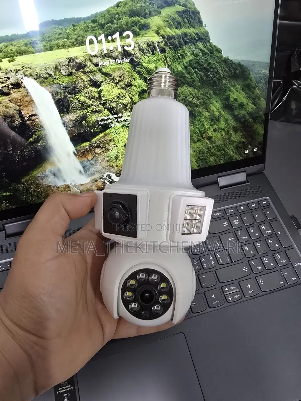 Smart Wifi Bulb Camera Triple Lense