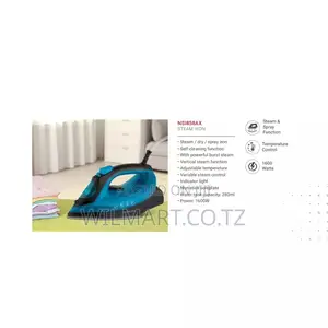 Nikai Steam Iron 280ml Tank Dry and Spray Function 1600w Nsi858ax Temp
