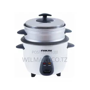 Nikai Rice Cooker 1l Keep Warm Function Teflon Coated Inner Pot 400w N