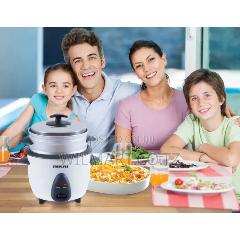 Nikai Rice Cooker 1l Keep Warm Function Teflon Coated Inner Pot 400w N