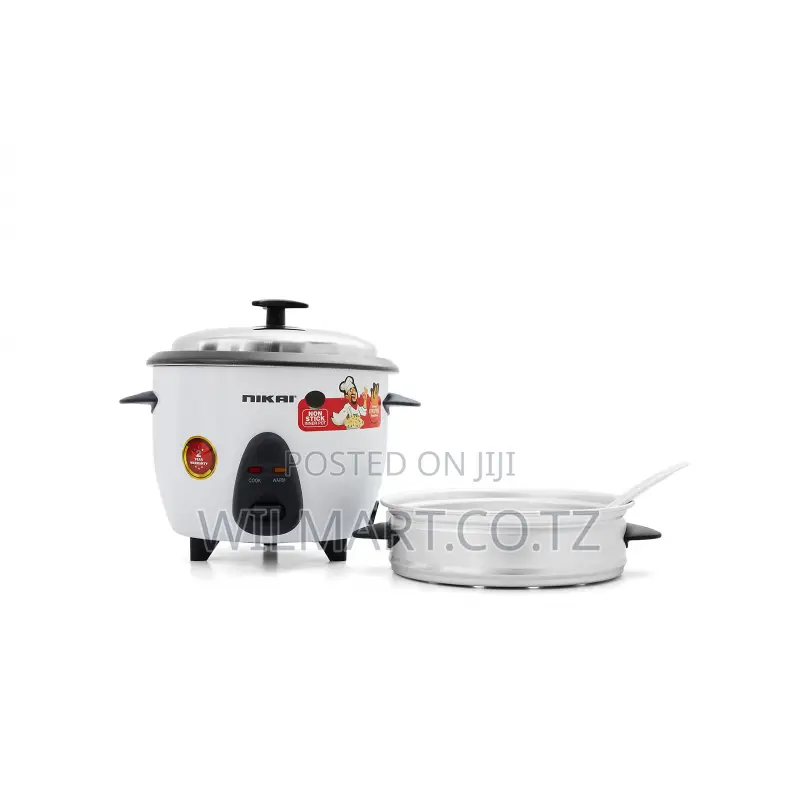 Nikai Rice Cooker 1l Keep Warm Function Teflon Coated Inner Pot 400w N