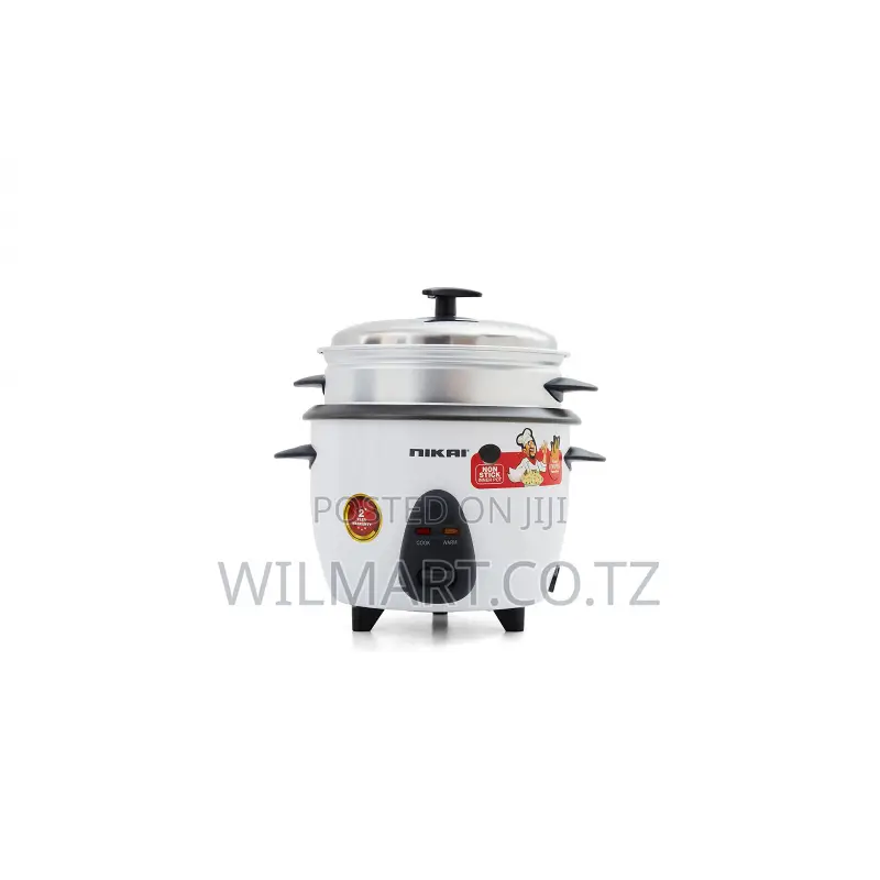 Nikai Rice Cooker 1l Keep Warm Function Teflon Coated Inner Pot 400w N