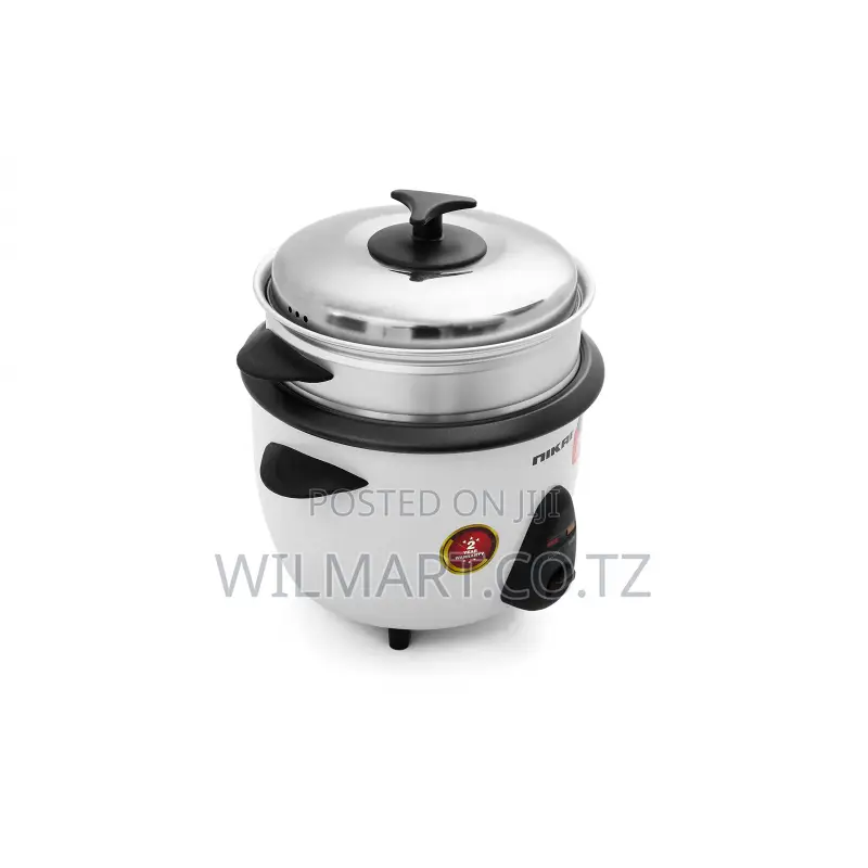 Nikai Rice Cooker 1l Keep Warm Function Teflon Coated Inner Pot 400w N