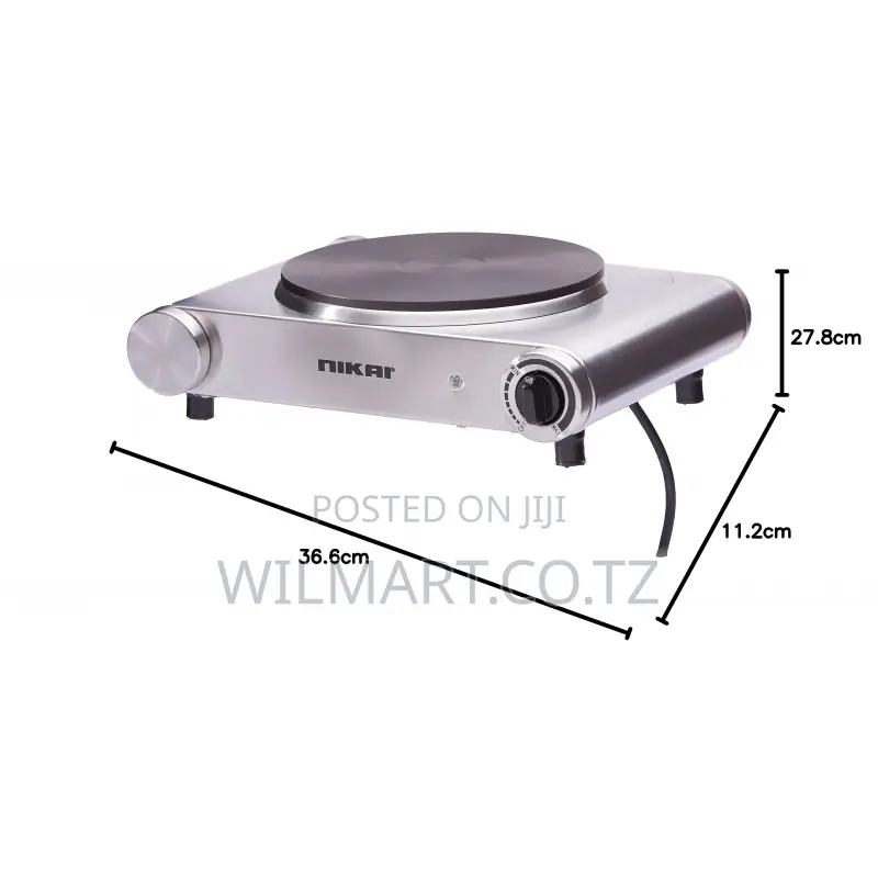 Nikai Hot Plate 188mm Single Steel Body 1500w Nktoe4n2 Overheat Protec