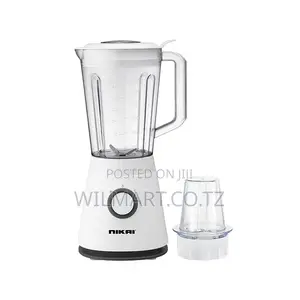 Nikai Blender 1.5l With Dry Grinder 600w Nb1705b Jar With Feeder Cap