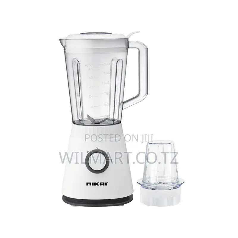 Nikai Blender 1.5l With Dry Grinder 600w Nb1705b Jar With Feeder Cap