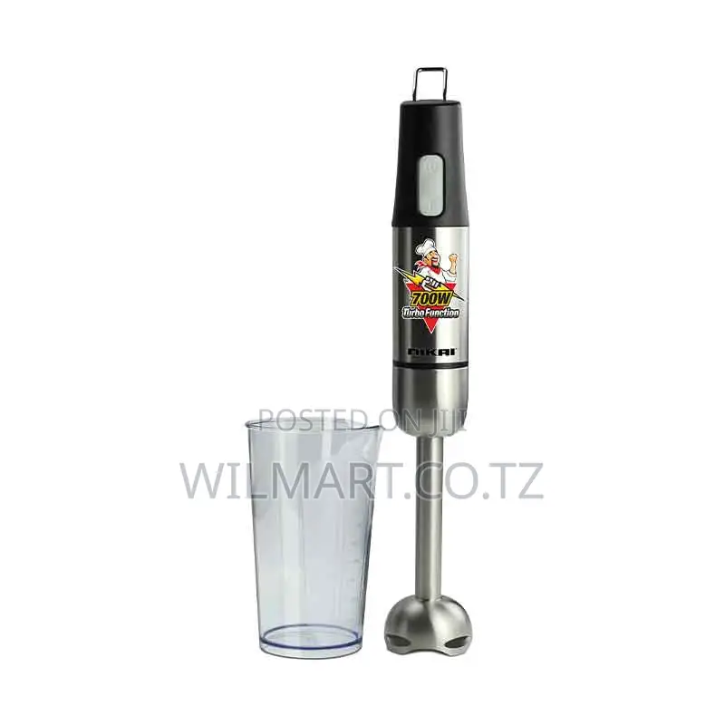 Nikai Hand Blender 600ml With Cup Stainless Steel Blending Stick 800w