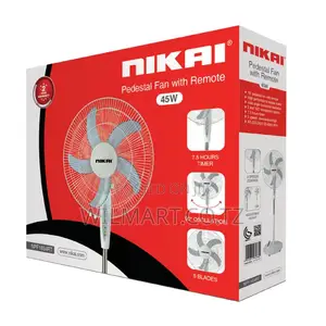 Nikai Stand Fan 16 Inch Padestal Fan W/Remote 45w Npf1634rt 7.5 Hours